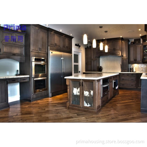 European Style Solid Wood Kitchen Furniture